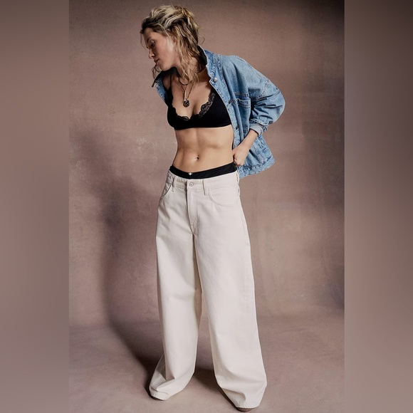 Free People We The Free Waterfalls Baggy Wide-Leg Jeans - Picture 6 of 10